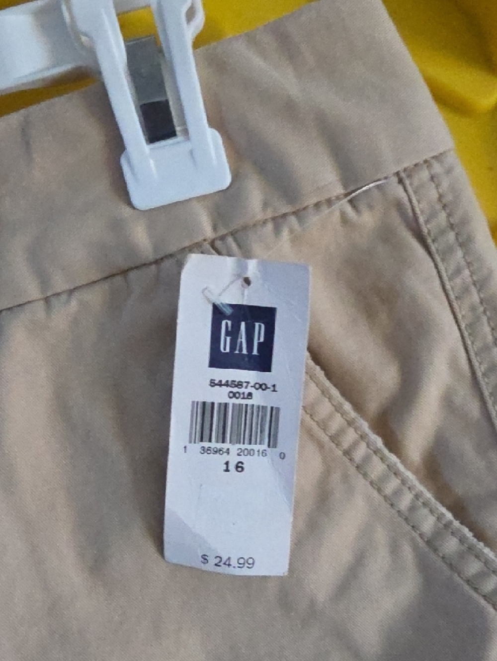 GAP Beige/Tan Cotton Skort with Front Pockets - Picture 3 of 4